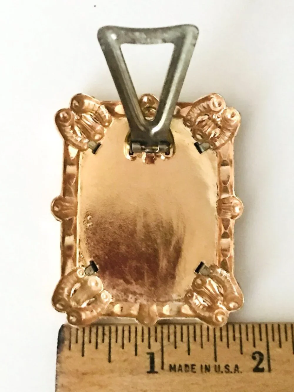 Vintage Italian Miniature Religious Frame St. Anthony of Padua & Baby Jesus MCM